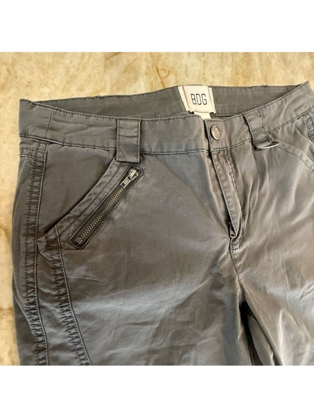BDG Harper Moto Gray Boot Cut cargo accent Pants urban outfitters - Picture 13 of 13